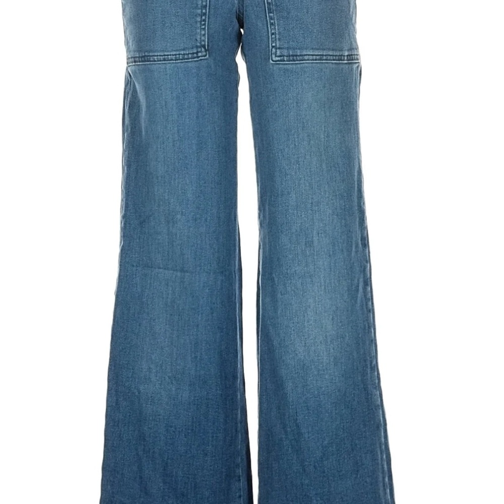Anthropology- Pilcro Denim Flare Jeans in Blue